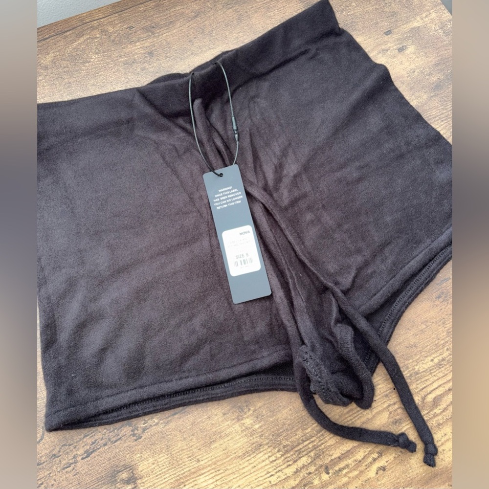 Fashion Nova High Waist Black Knit Micro Shorts - Picture 3 of 7